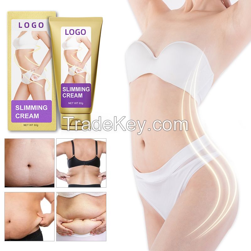 Private Label Organic Tummy Waist Calf Muscles Body Weight Loss Slimming Gel Cream Fat Burning Cellulite Hot Cream Slimming