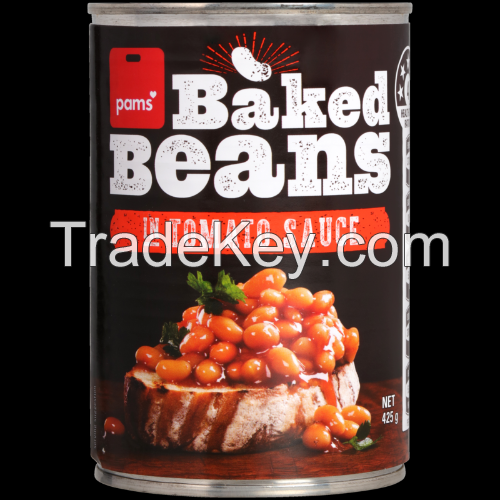 Canned Vegetables white kidney Baked Beans in tomato sauce