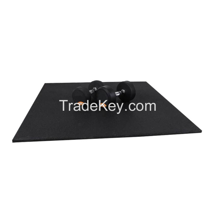 Reduce Shock Rubber Floor Mat Tile Waterproof for Gym Flooring