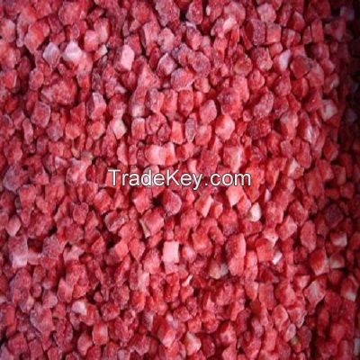 Frozen IQF Strawberries Dice, Frozen Strawberry Diced For Sale