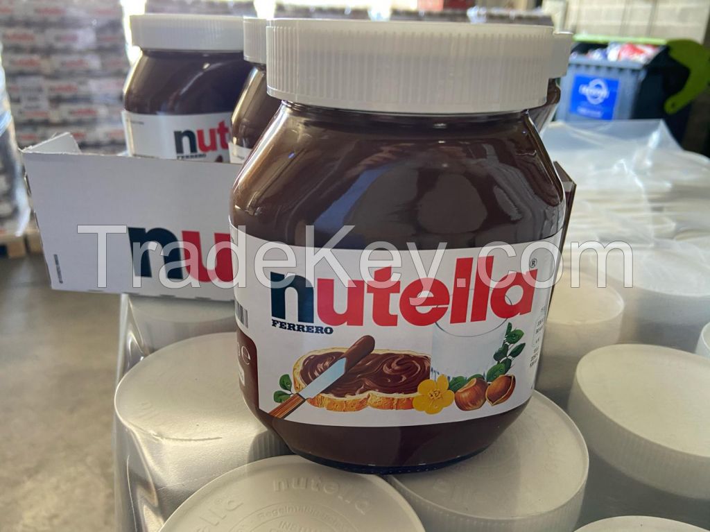 Ferrero Nutella Chocolate Spread in jars 350g, 400g, 600g, 750,800gr, 1kg  and 5kg.