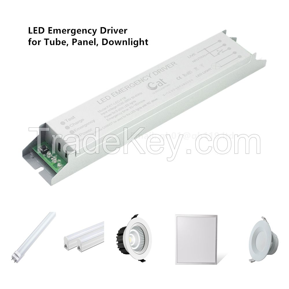 Direct Source LED Emergency Kit 3-40W for T8 T5 Tube, Panel Light, Down Light, Spot Light
