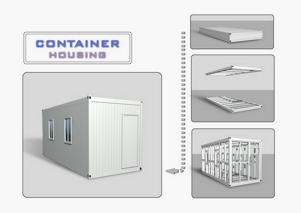 Container housing