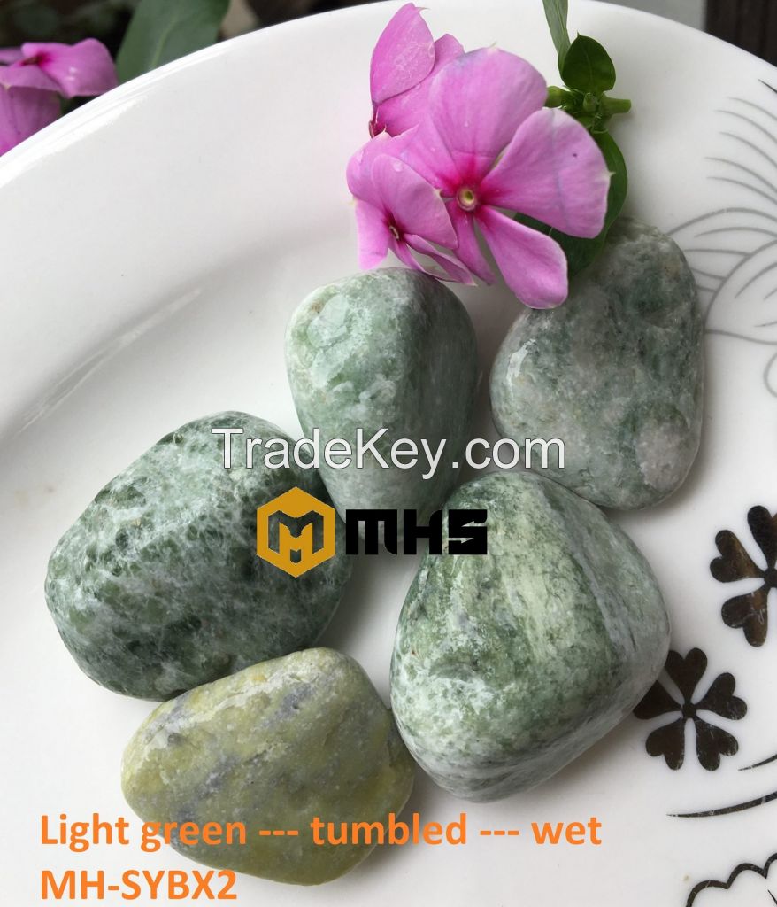 Green Tumbled Pebble Stone