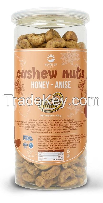 Roasted Honey Star Anise Cashew Nut Huynh Gia Agri Jsc