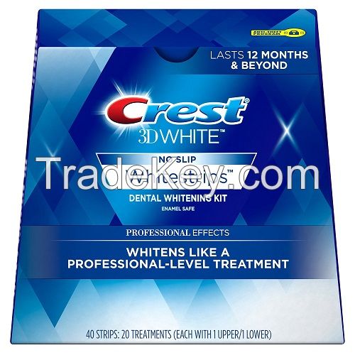 Crest 3D White Classic Vivid Teeth Whitening Kit, 20 Individual Whitestrips (10 Treatments)