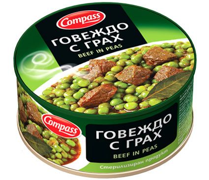 Beef In Peas, 300 G.