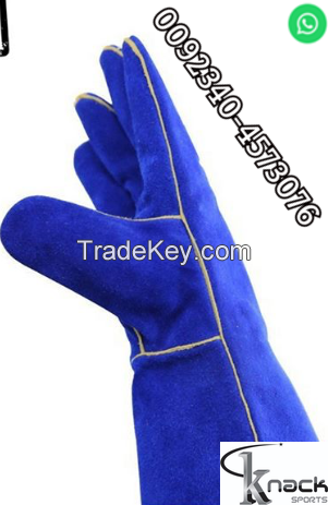 Welding leather labour gloves safe hand fo safety cable construction buling line
