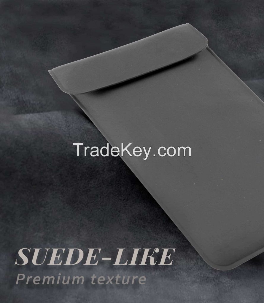 RFID Suede-like Phone Pouch/ Travel Bag (OEM/ODM)