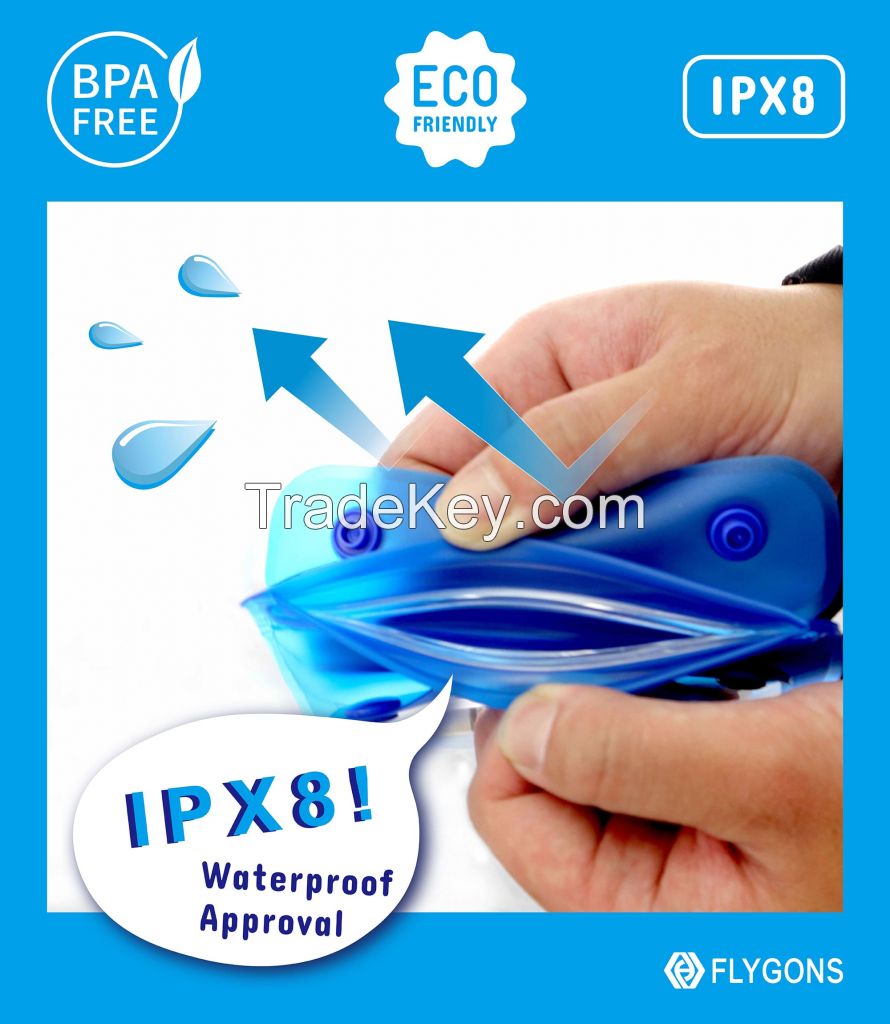 IPX8 durable waterproof phone pouch/ dry bag (OEM Logo print available)