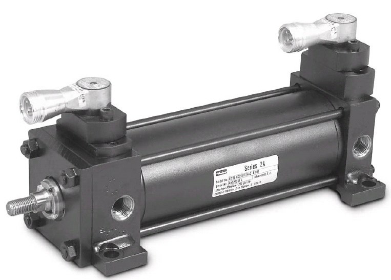 Air cylinder with steel body