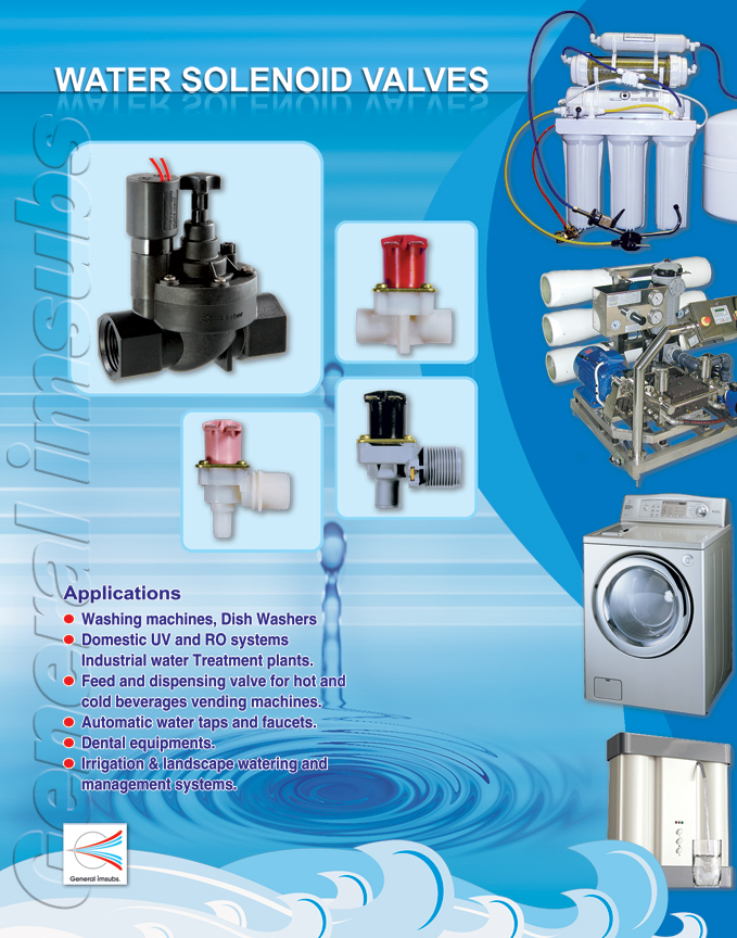 water solenoid valves for appliances, irrigation system, garden wateri