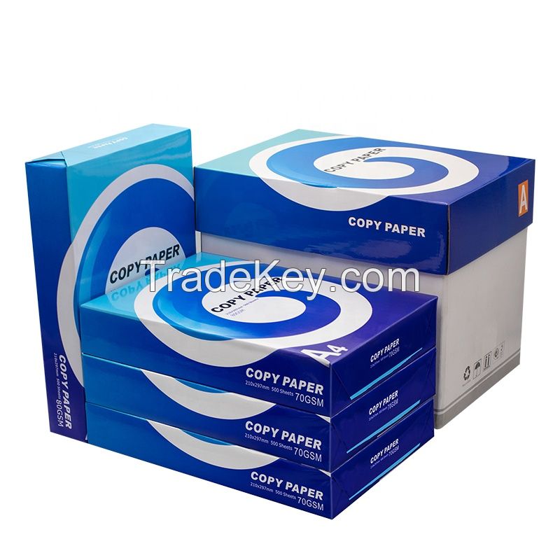 OEM 70GSM 75GSM 80GSM 100% Pulp A4 Paper Copier 500 Sheets/Ream - 5 Reams/Box A4 Copy Paper