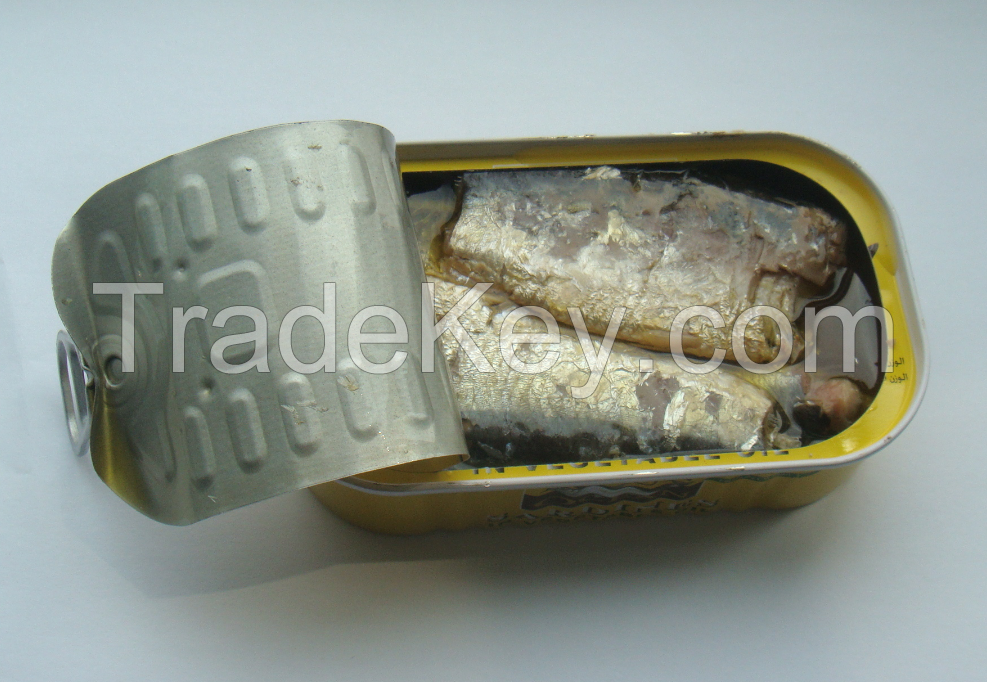 Canned sardine in vegetable oil 125g