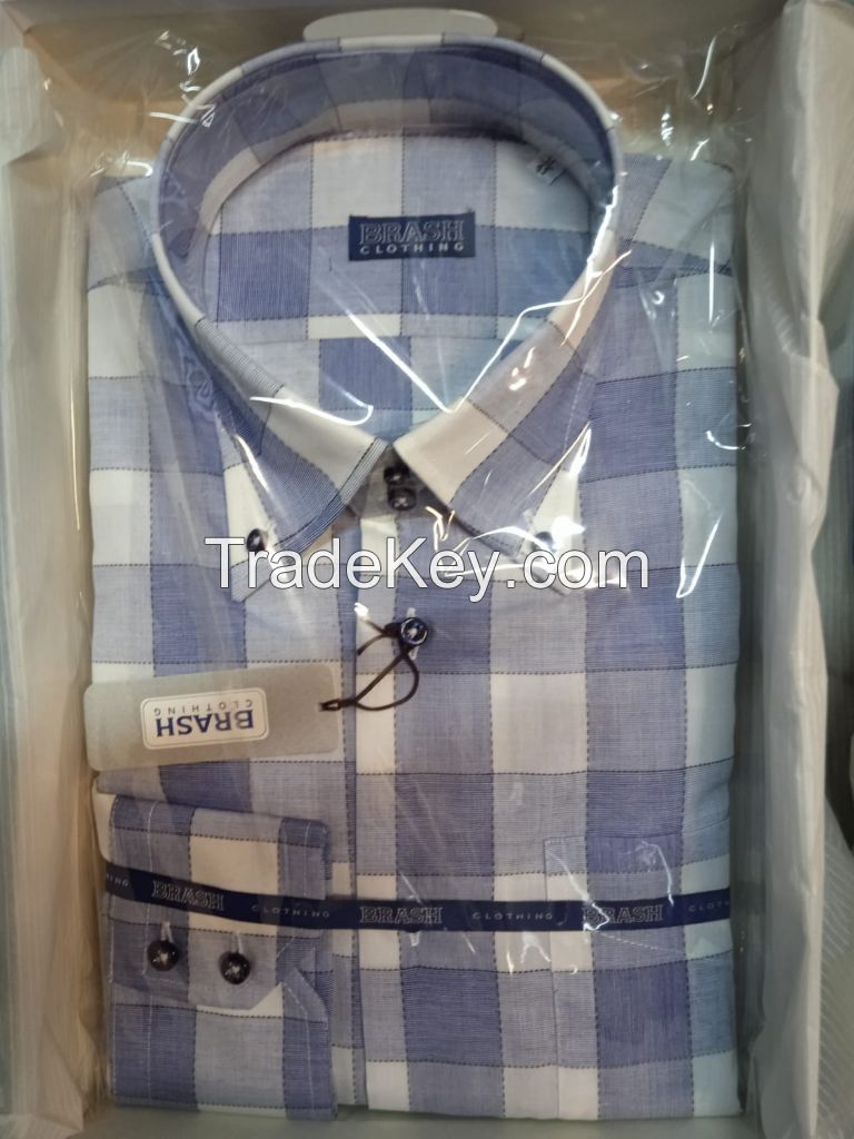 Luxury Italian Shirt 100% cotton  85% Discount