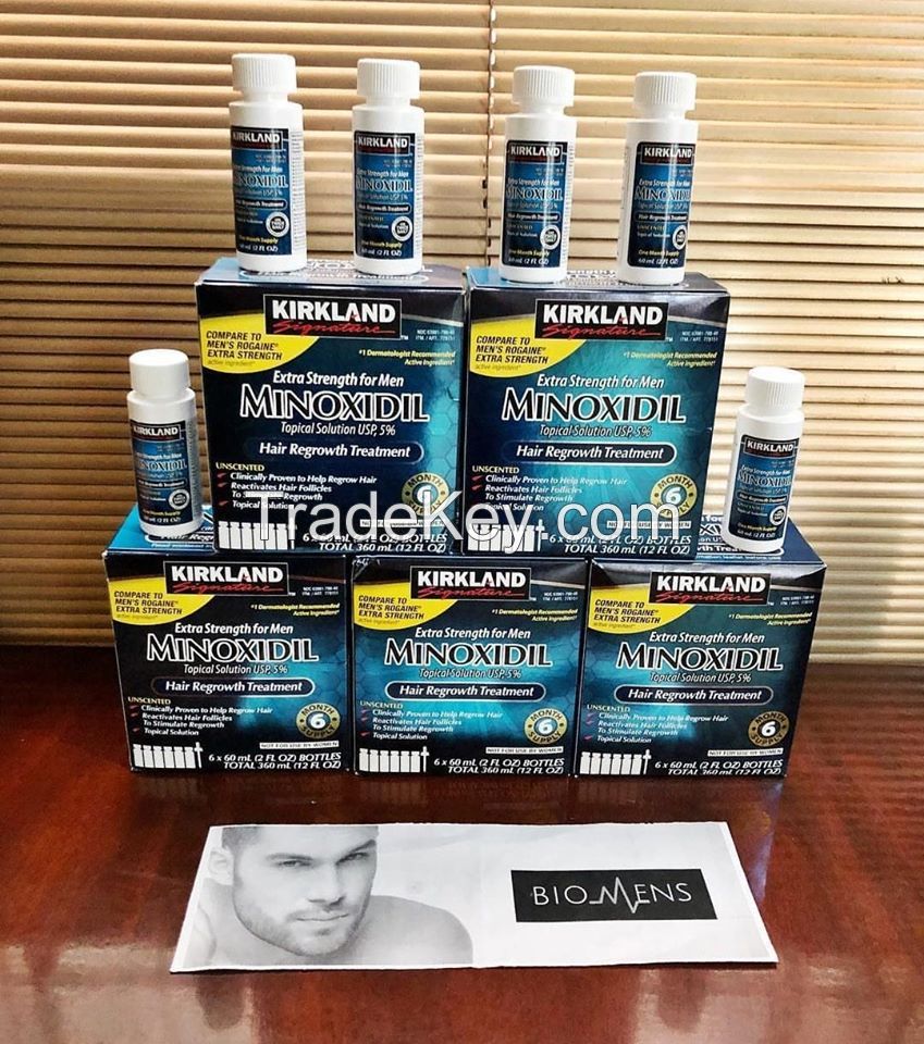 Kirkland Signature Minoxidil 5 Percentage Extra Strength Hair Loss Regrowth Treatment Men