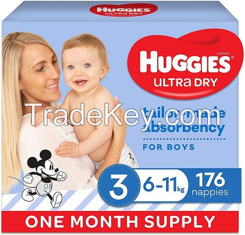 Huggies Little Movers Baby Diapers, Size 3, 84 Ct