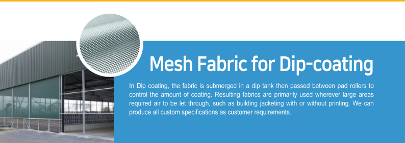 Mesh Fabric for Dip-coating