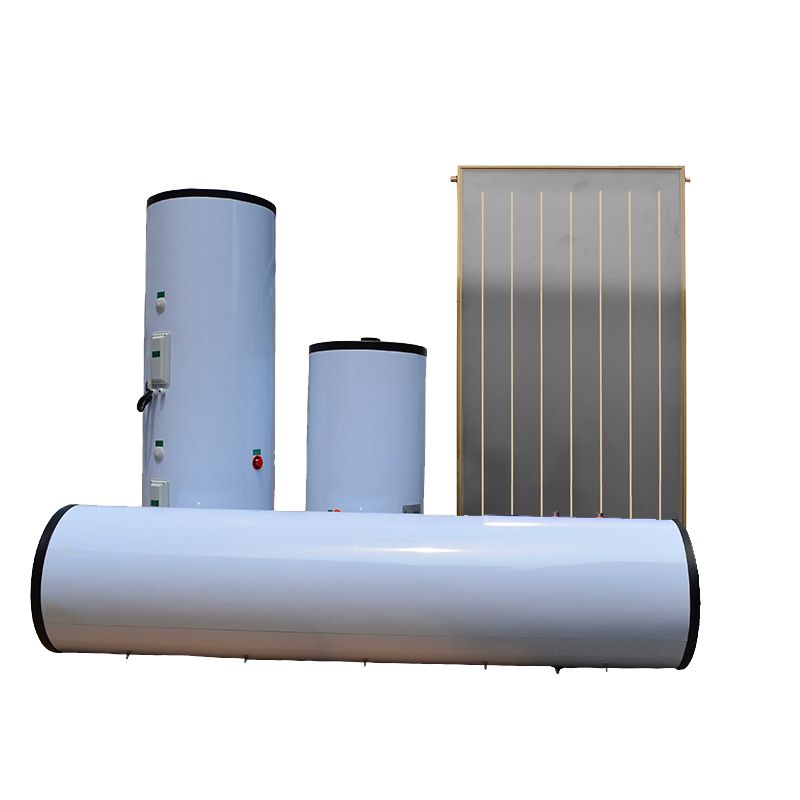 Pressurized forced flat plate split solar hot water system