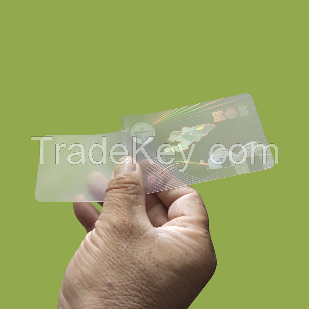 Hologram Driver's License Laminating Skins Laser ID Card Lamination Film Thermal Laminating Pouch