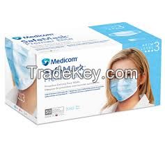  COVID19 DISPOSABLE 3-LAYER MASKS, ANTI DUST BREATHABLE DISPOSABLE EARLOOP MOUTH FACE MASK, COMFORTABLE MEDICAL SANITARY SURGICAL MASK