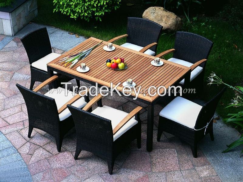 POLY RATTAN DINING SET PRCF-005