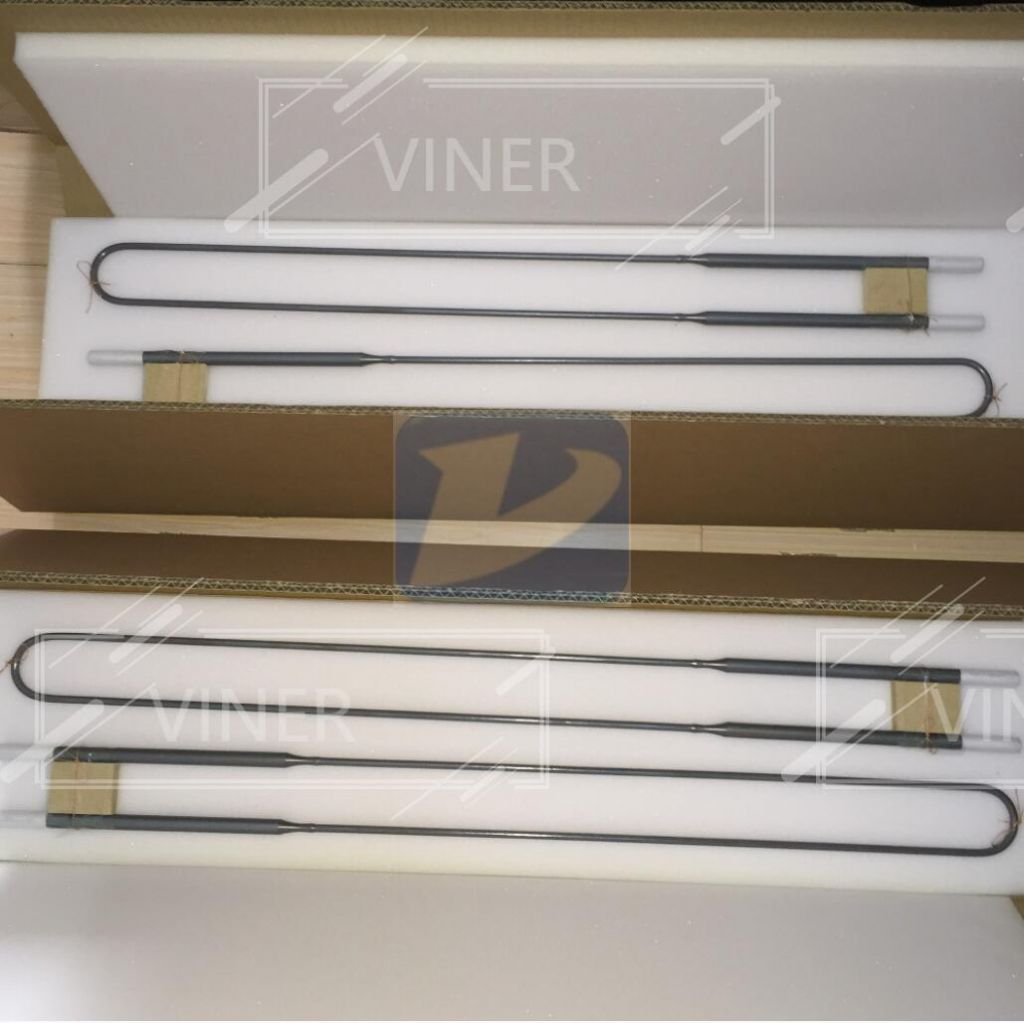 Super U type MoSi2 Heating elements 1800C 