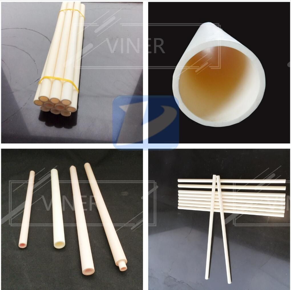 99.7% Ceramic Alumina Tube For Melting Platinum, Gold, Silver, Copper