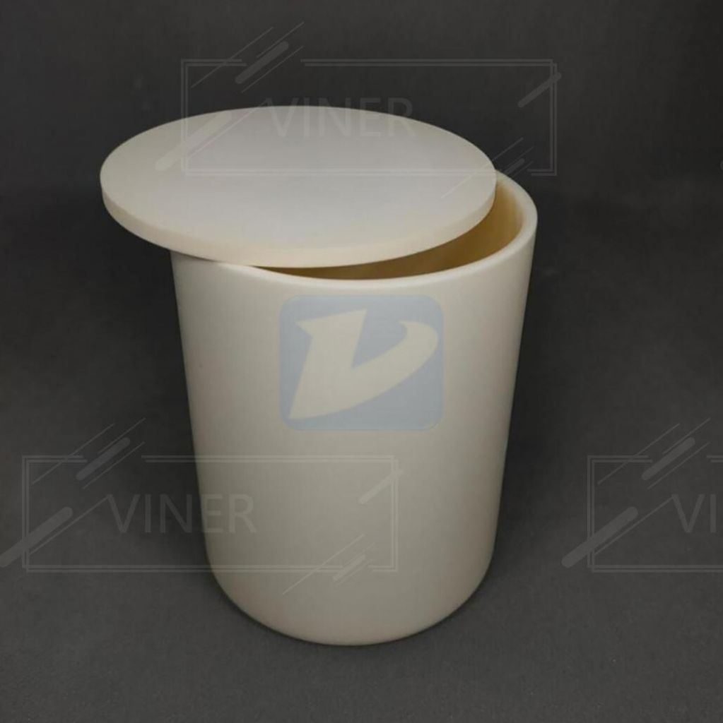  For Smelting High Temperature Refractory Al2O3 Ceramic Alumina Crucible with Cap