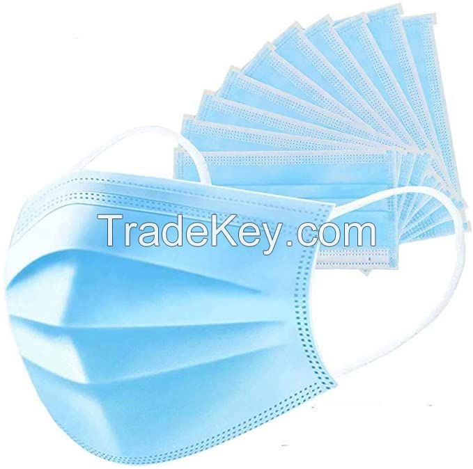 WHOLESALE OF DISPOSABLE 3PLY PROTECTIVE FACE MASK WITH EARLOOP AND MELTBLOWN FILTER MANUFACTURER