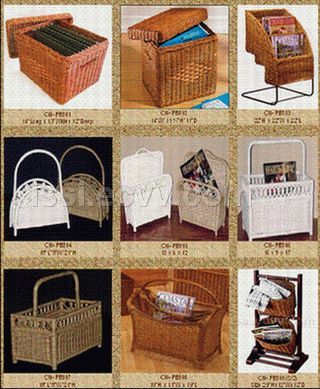 wicker file baskets