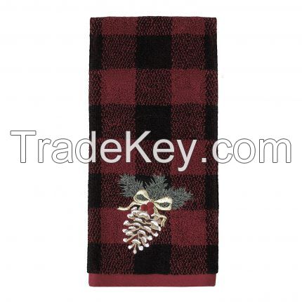 Jacquard , Embroidered Hand Towel