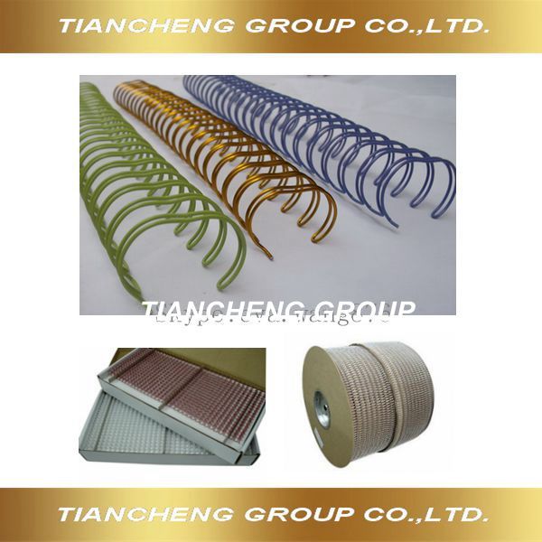 Nylon coated twin ring wire