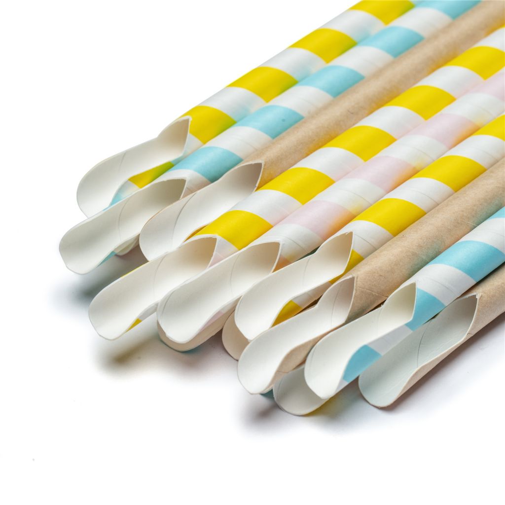 free sample paper spoon straws wholesale 10000pcs/carton