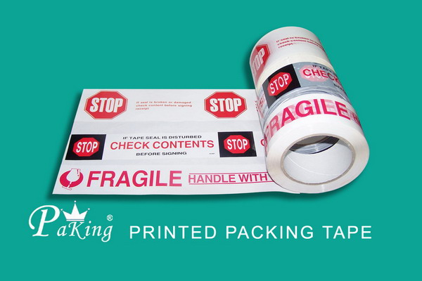 Printed packing tape