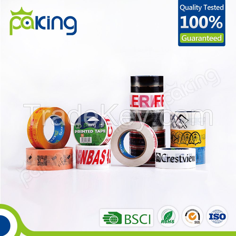 oem designed printed boipp packing tape with logo 