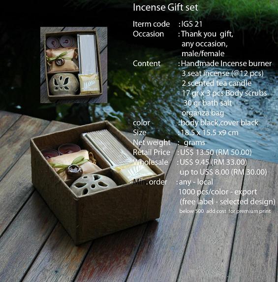 Incense gift set