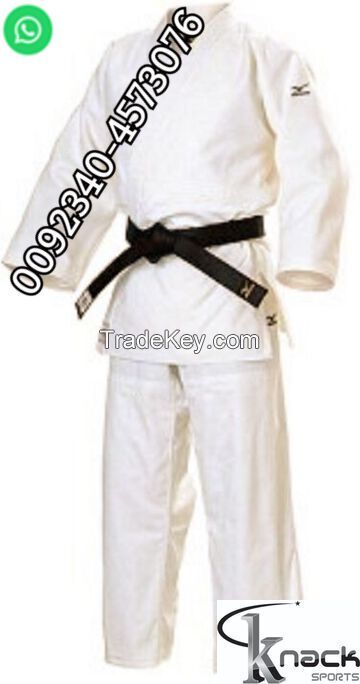 Judo Uniform Single Weave 550GM MMA Aikido Muay Thai Taekwond w/white Belt