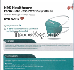 BYD Niosh N95 Disposable Respirator/Mask