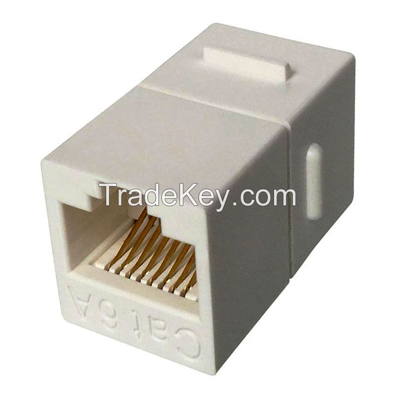 Category 6A UTP 180 Degree Inline RJ45 Coupler