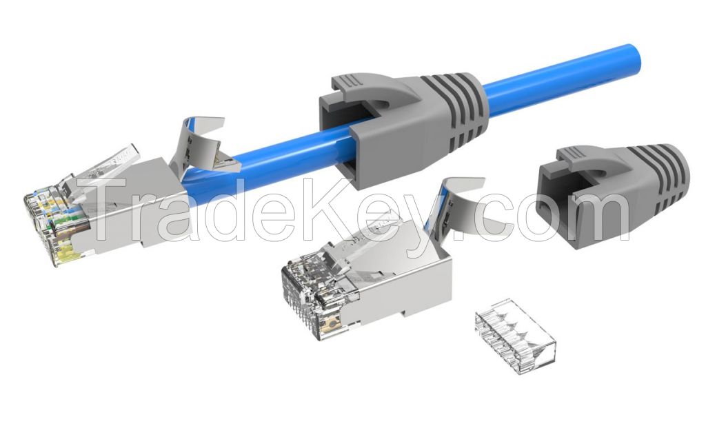 Cat6A STP RJ45 Connector For Ethernet Cable