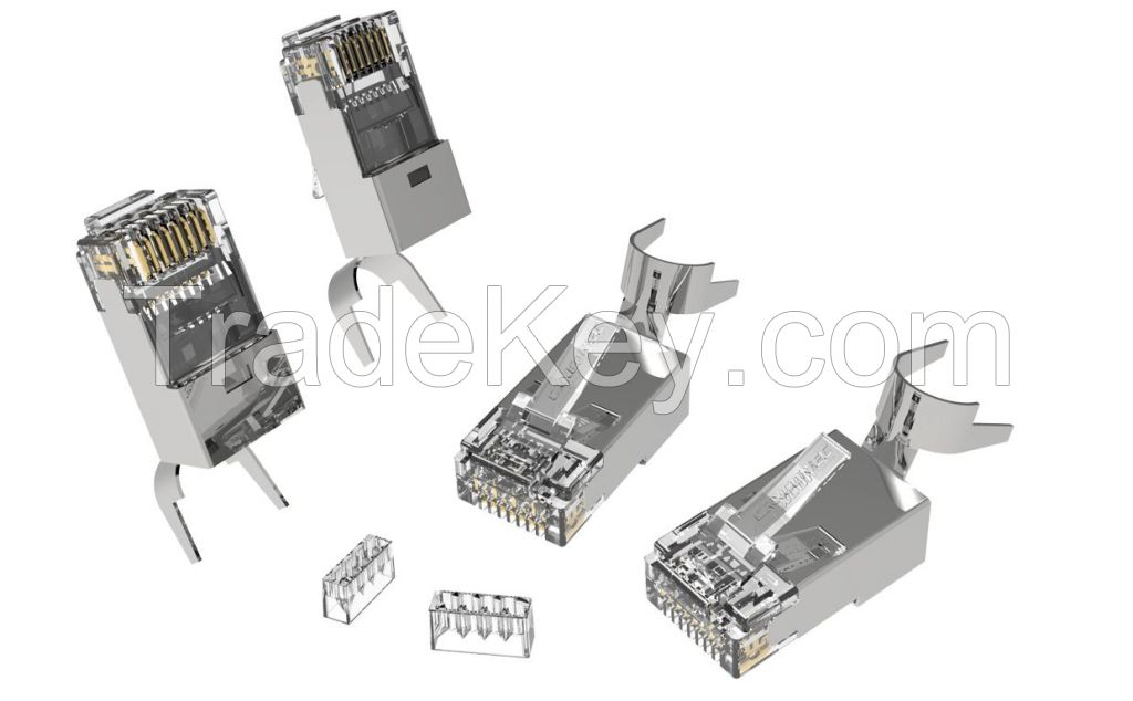 Cat6A STP RJ45 Connector For Ethernet Cable