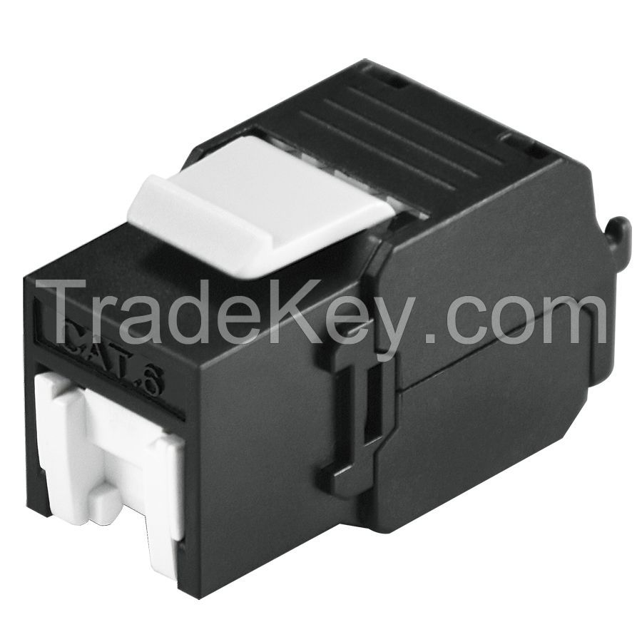 CAT 6 UTP Tool Free Keystone RJ 45 Jack With Shutter