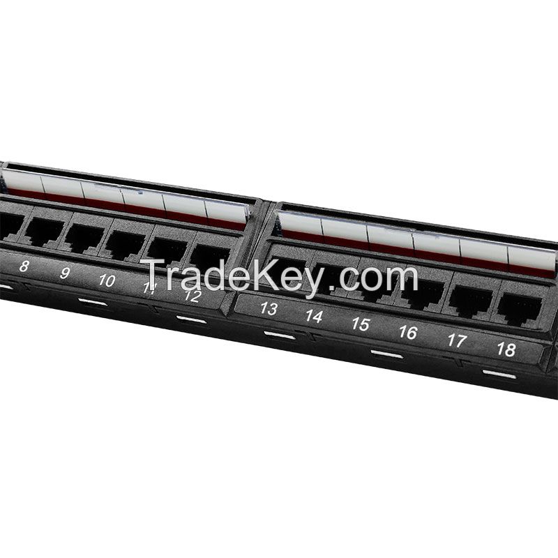 CAT6 UTP 1U 24 Port Ethernet Patch Panel