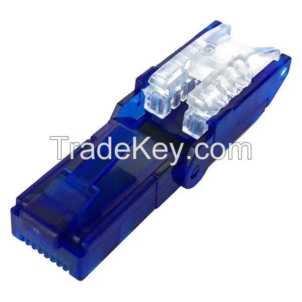 CAT6 Rotatable Tool Free RJ 45 Connector