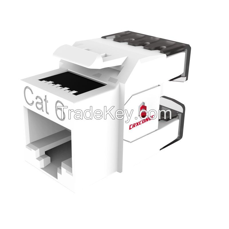 CAT6 Unshielded 180 Degree RJ45 Keystone Jack