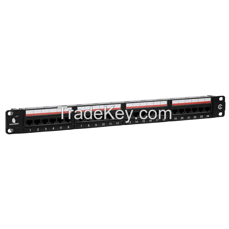 CAT6 UTP 1U 24 Port Ethernet Patch Panel