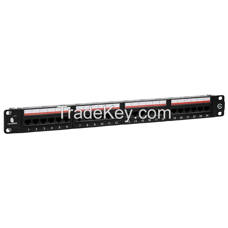 CAT5E UTP 24port Copper Patch Panel