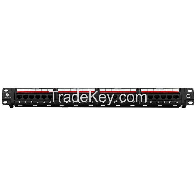 CAT5E UTP 24port Copper Patch Panel