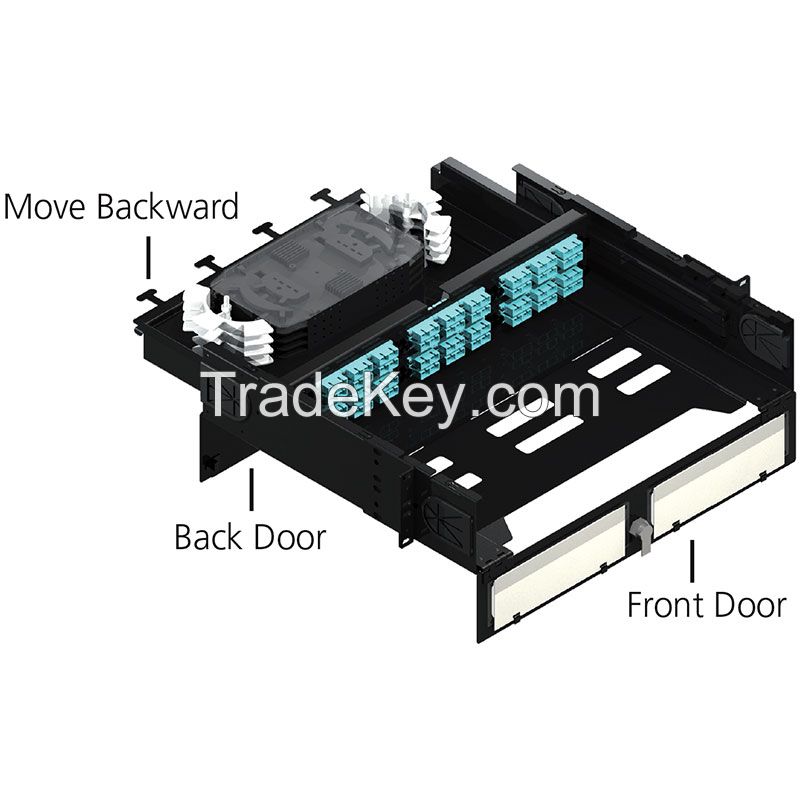 Bi Direction Sliding Fiber Optic Patch Panel